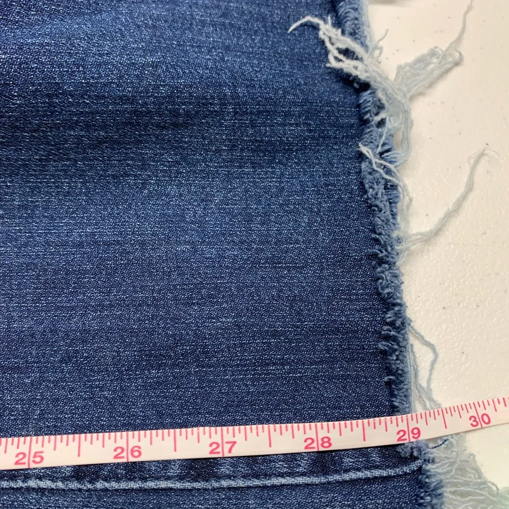 Judy Blue Indigo Bootcut Jeans with Frayed Hem